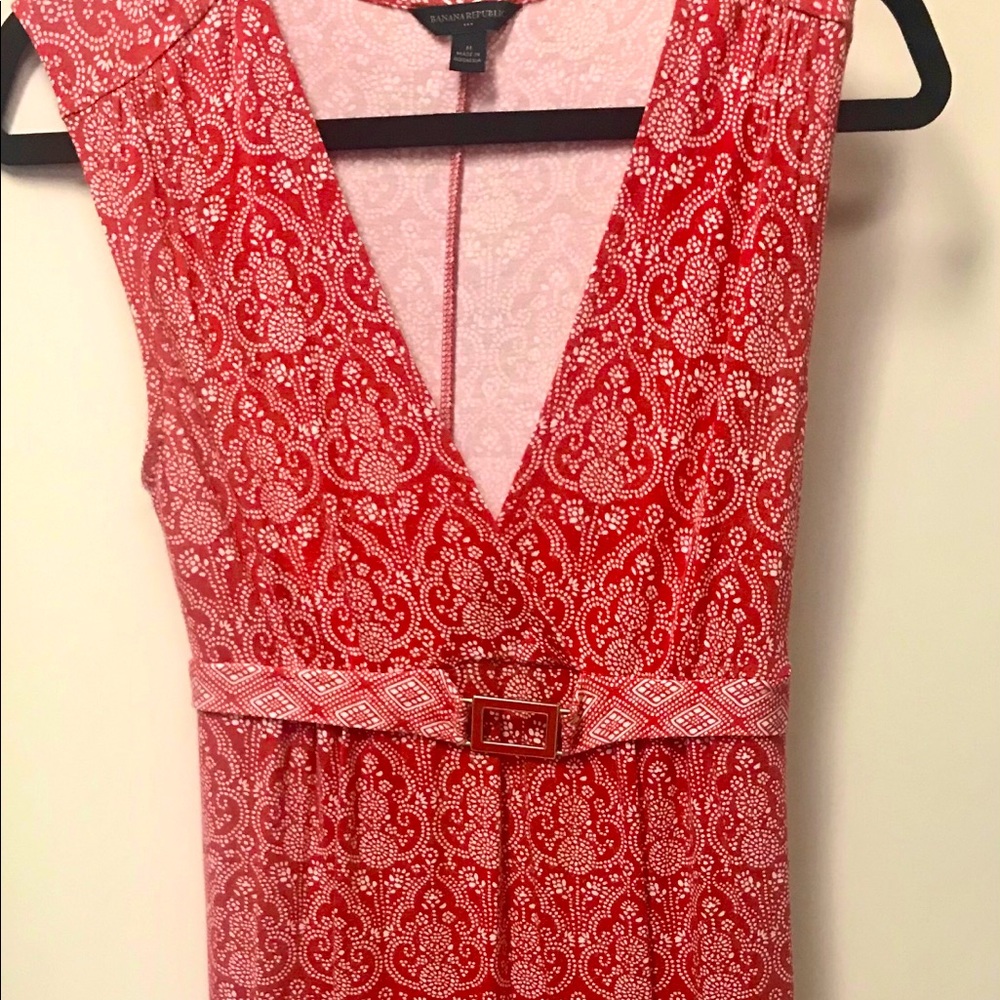 Banana Republic easy red jersey dress